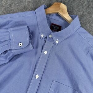 UNTUCKit Rossese Shirt Mens 2XL Blue Check Regular Fit Button Down Long Sleeve